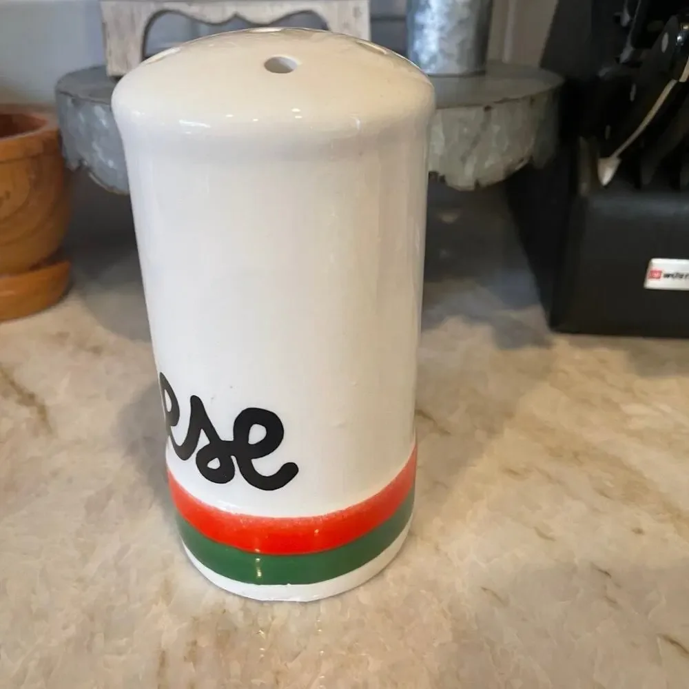 Vintage Ceramic Baldelli Italia Cheese Shaker Saks fifth avenue